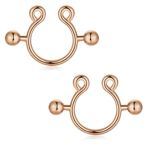 Faux piercing téton femme
