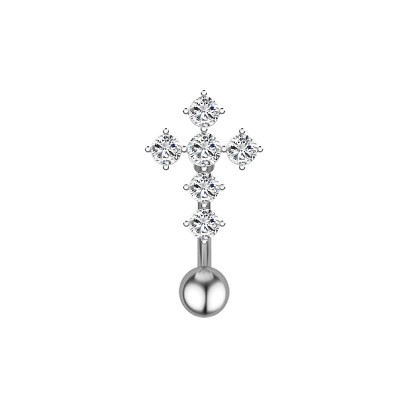 Piercing Nombril Inversé Croix