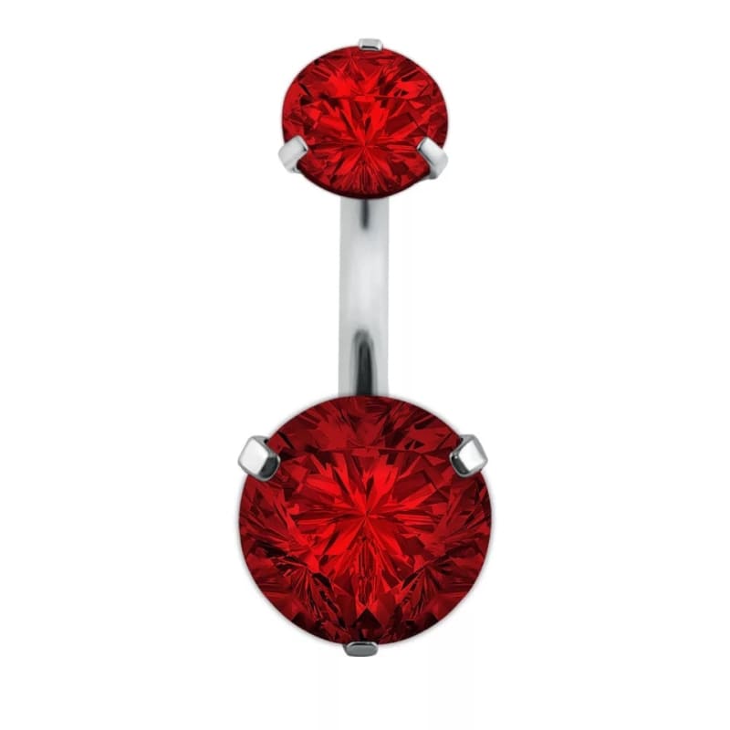 Piercing Nombril Rouge