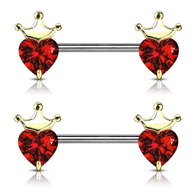 Piercing Téton En Forme De Coeur